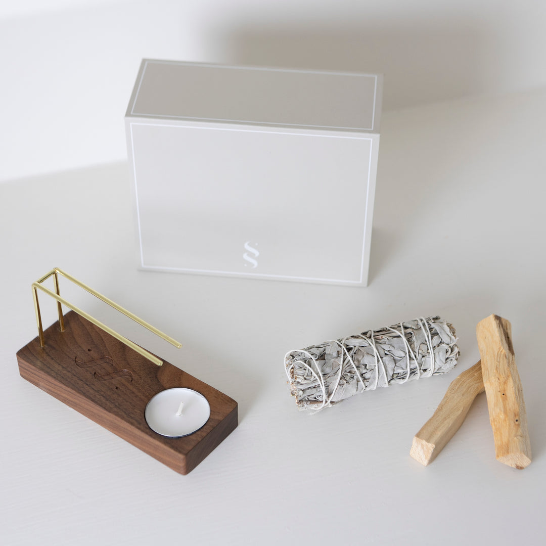 Sage Palo Santo Burner Kit